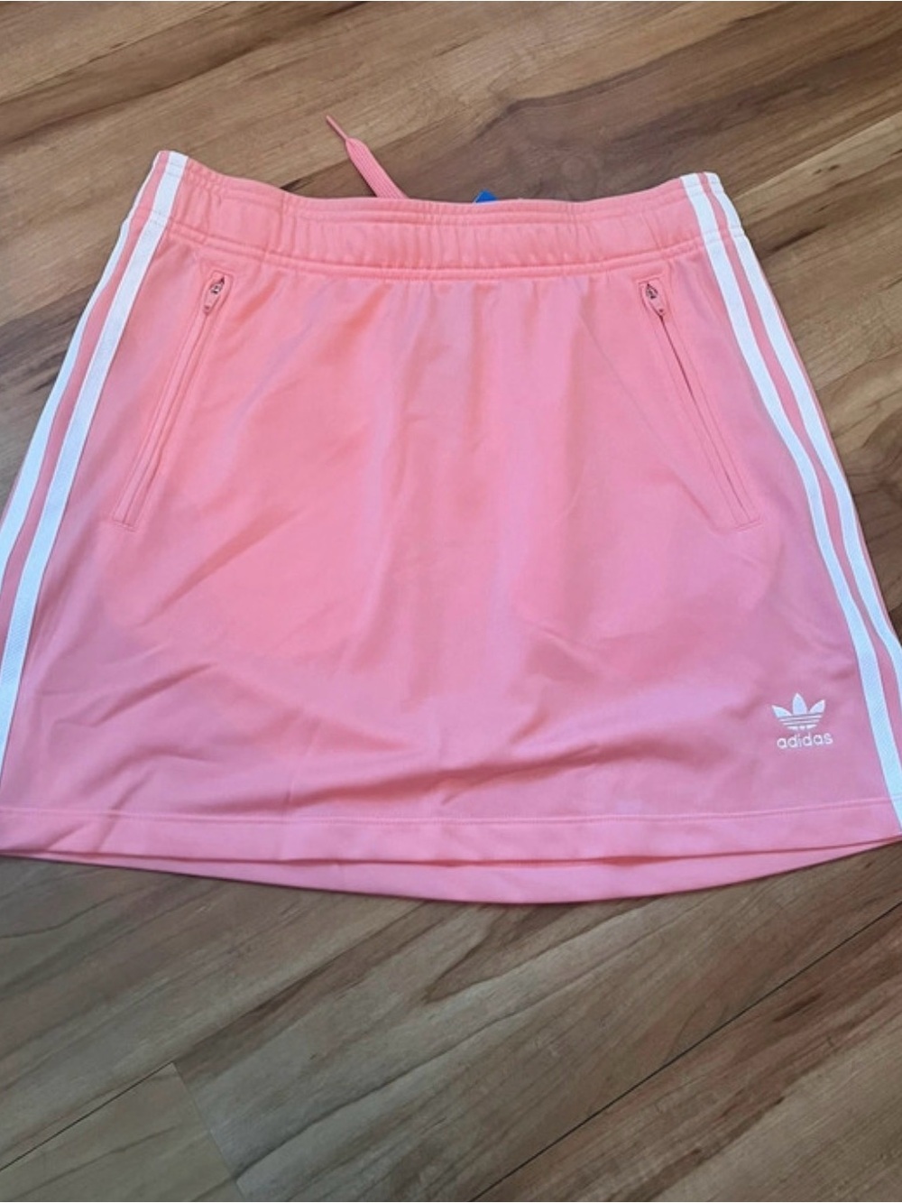 adidas Firebird Pink Skirt with White Stripes